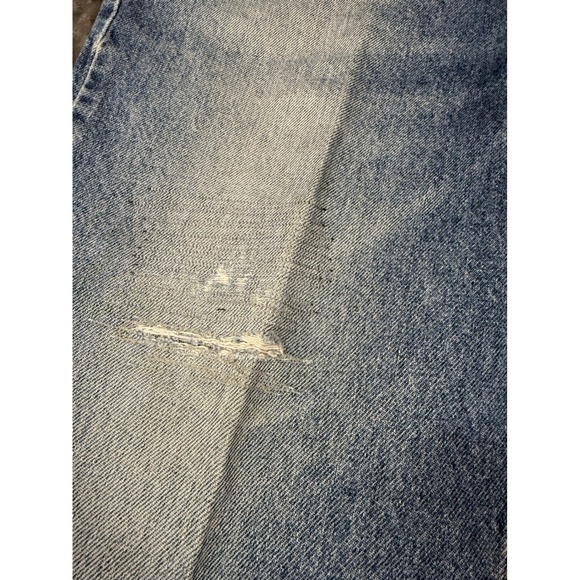 Mens Vintage Denim Jeans Light‎ Wash Distressed - Picture 2 of 14